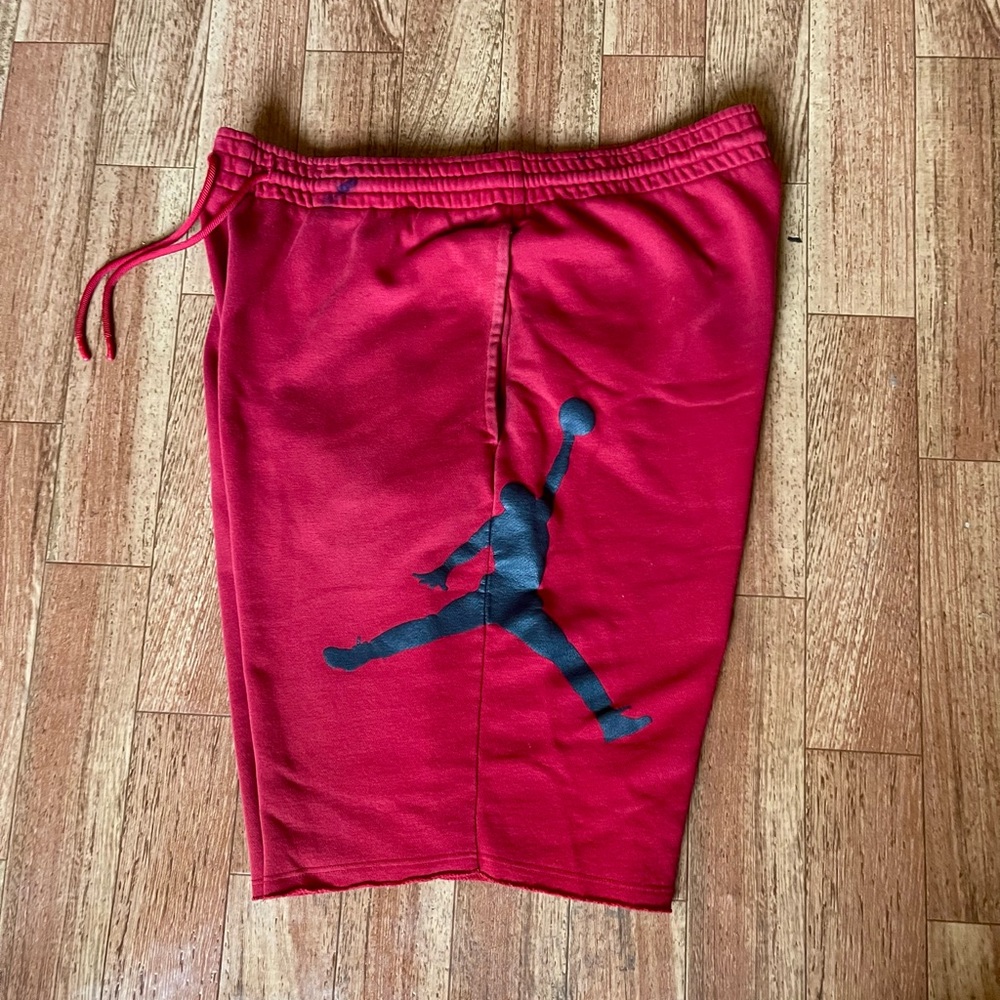 Jordan Red and Black Men's Shorts
